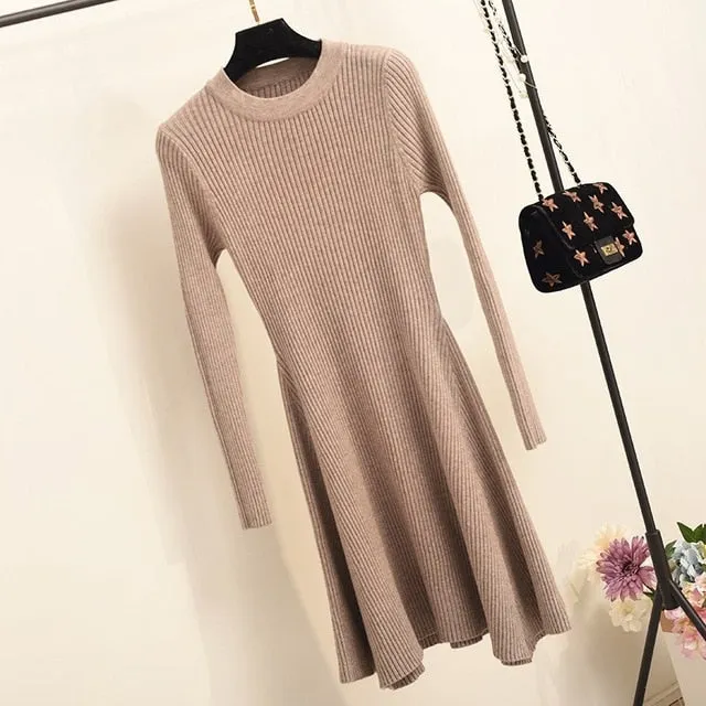 Long Sleeve Sweater Dress