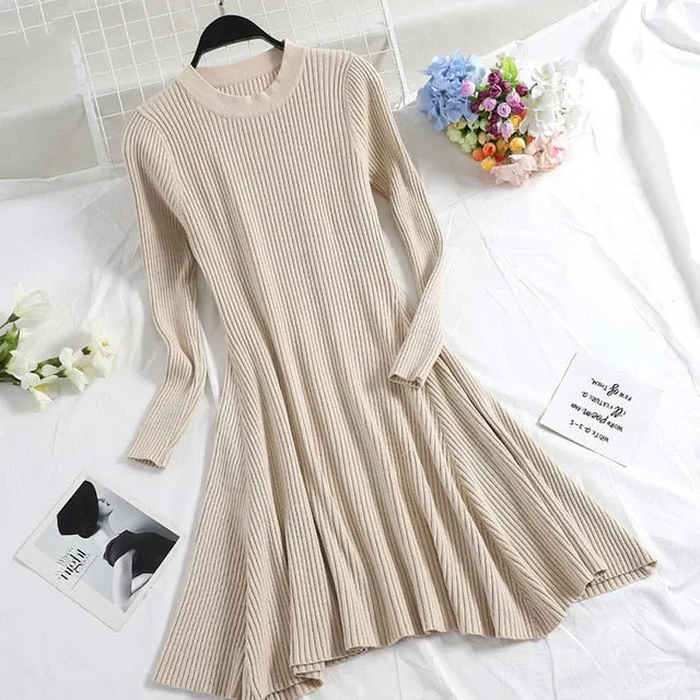 Long Sleeve Sweater Dress