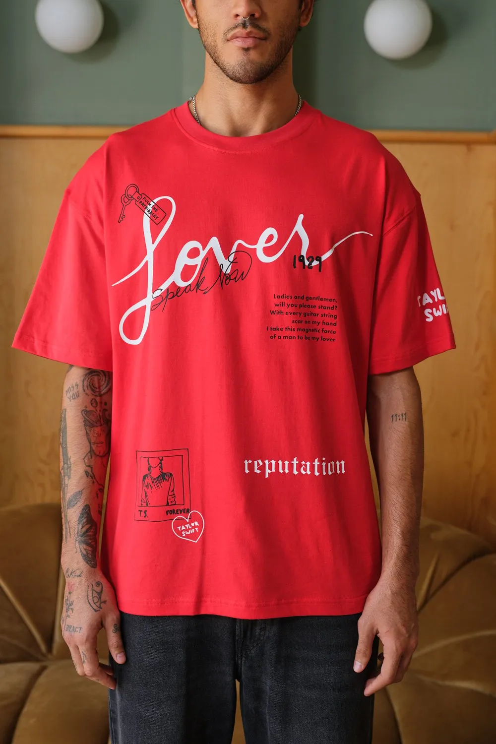 Lover Red Oversized T-shirt