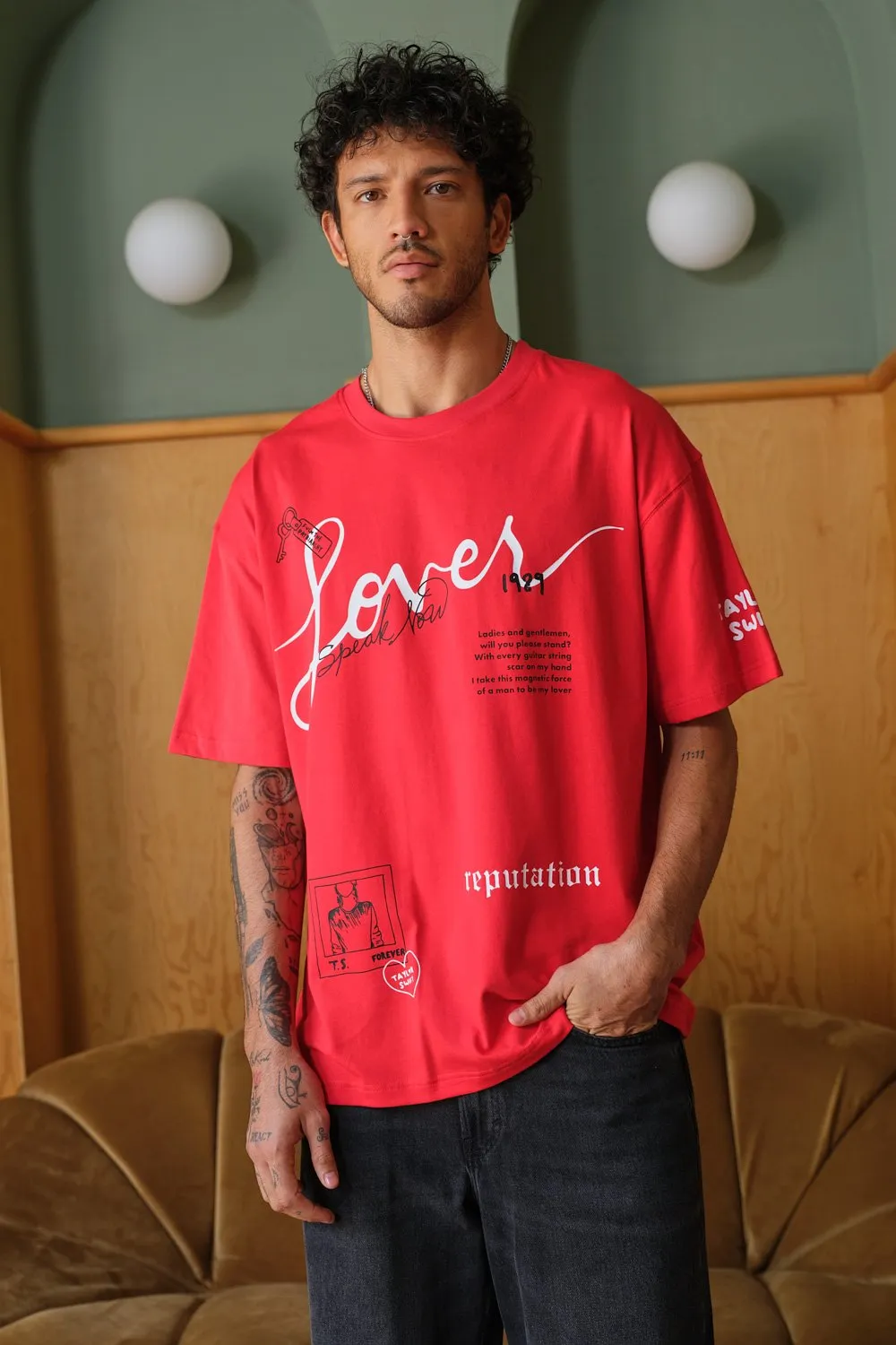 Lover Red Oversized T-shirt