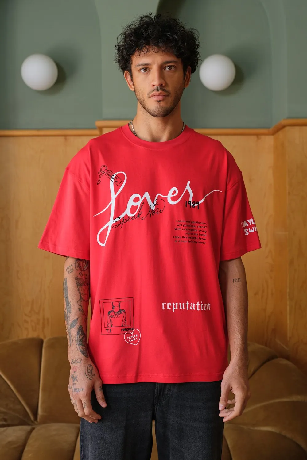 Lover Red Oversized T-shirt