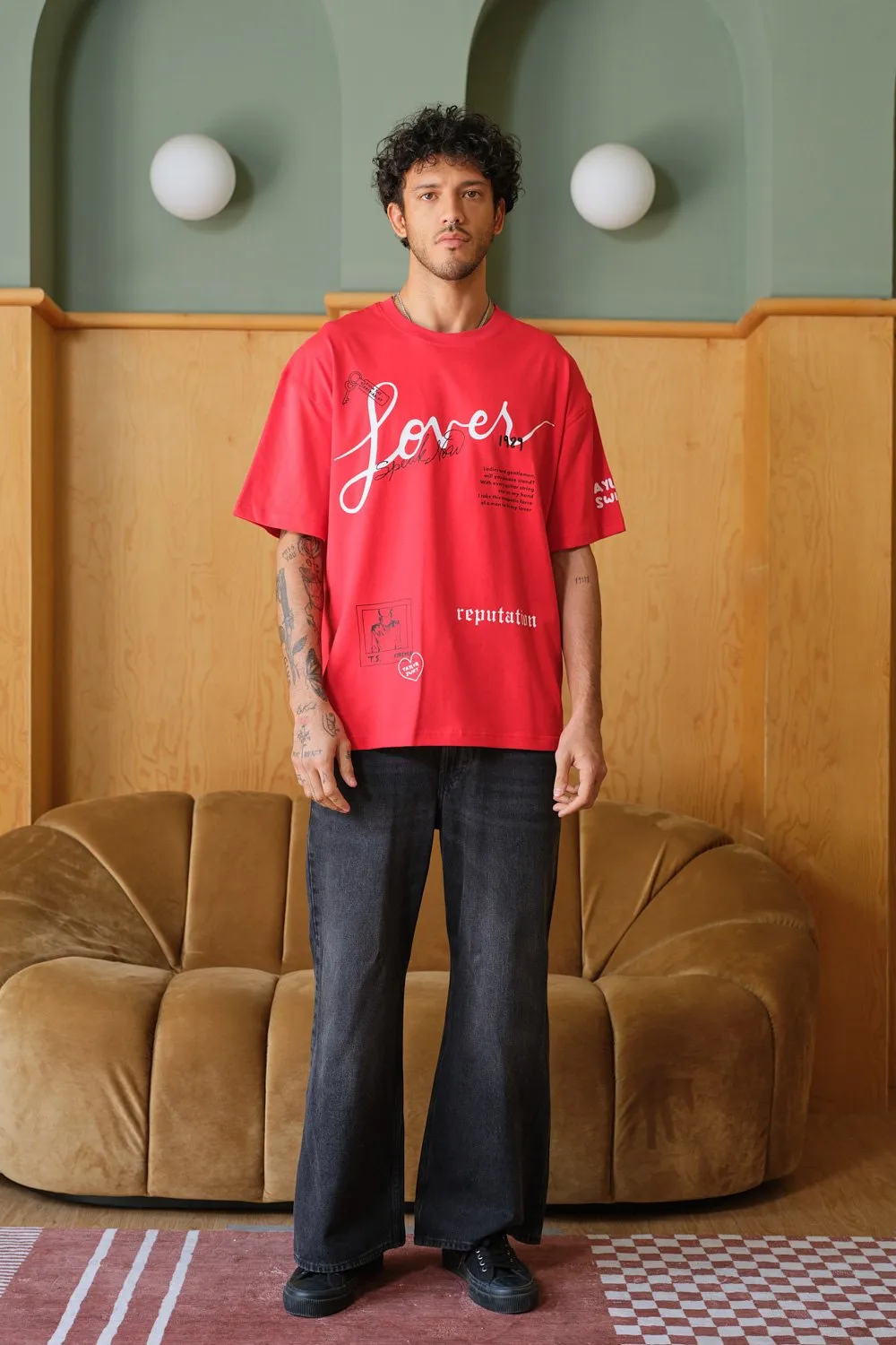 Lover Red Oversized T-shirt