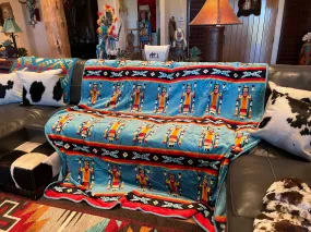 Luxury QUEEN SIZED plush SOUTHWEST BLANKET