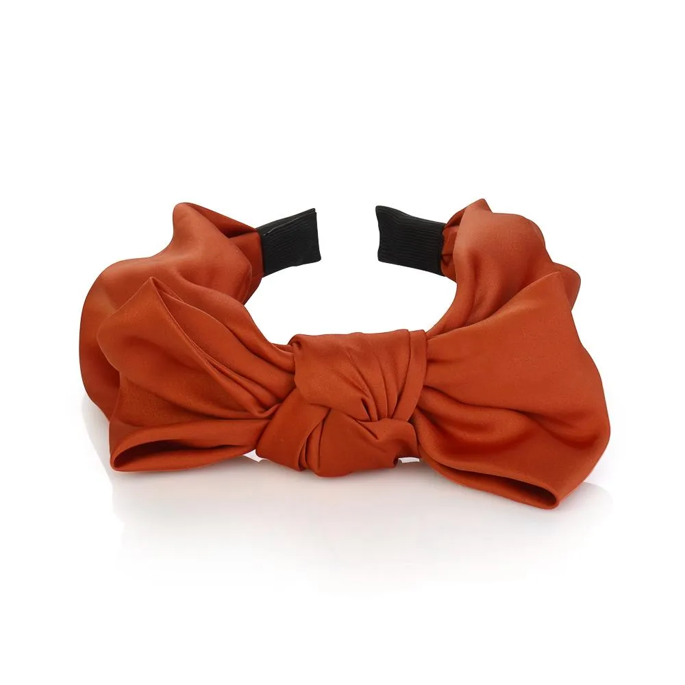 Luxury satin bow hairband