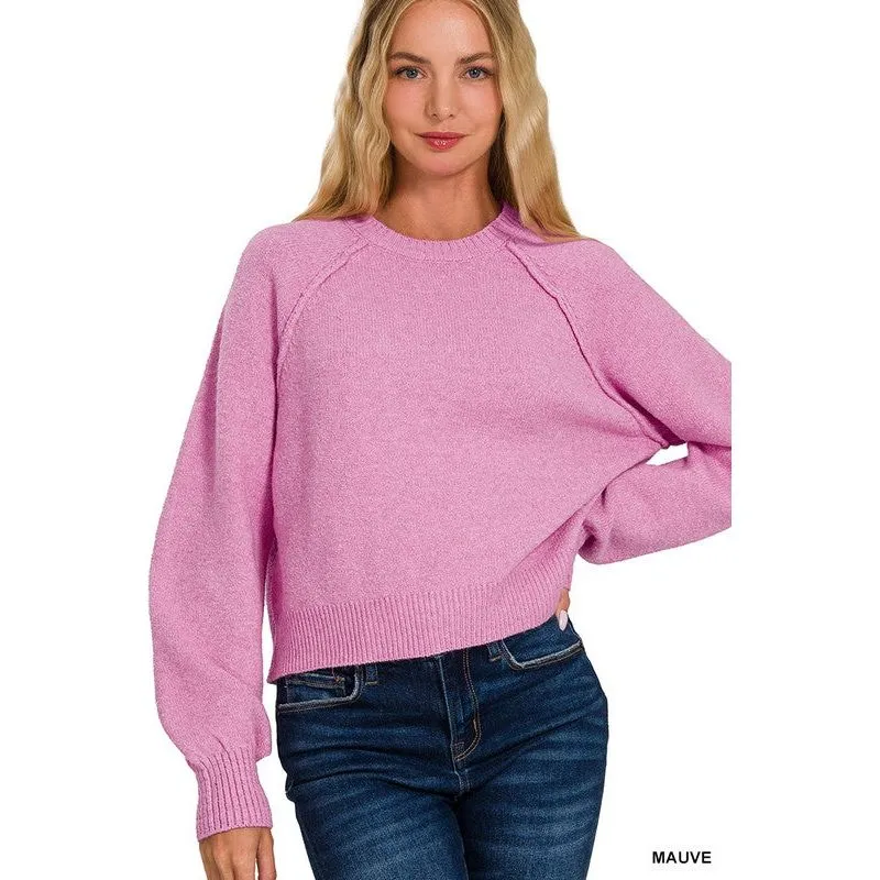 Melange Raglan Sweater