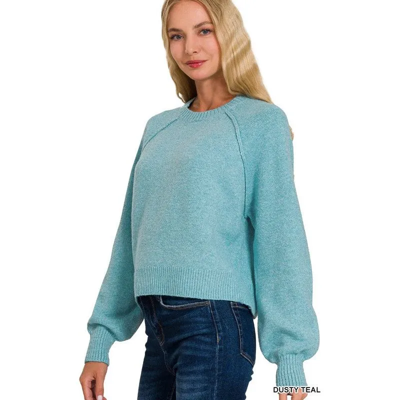 Melange Raglan Sweater