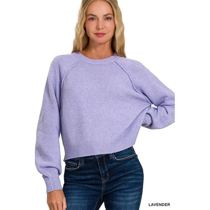 Melange Raglan Sweater