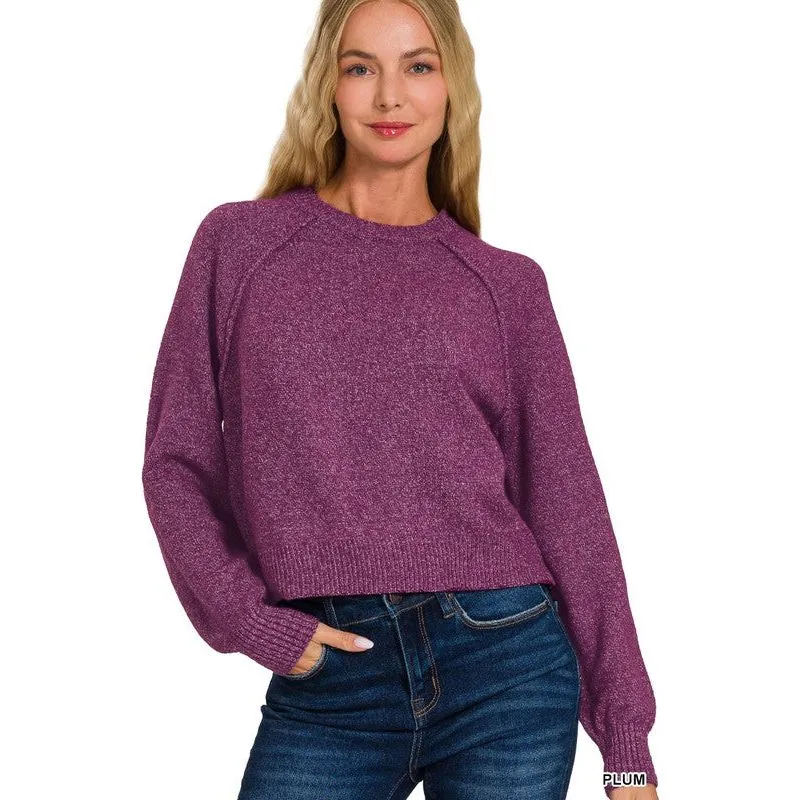 Melange Raglan Sweater