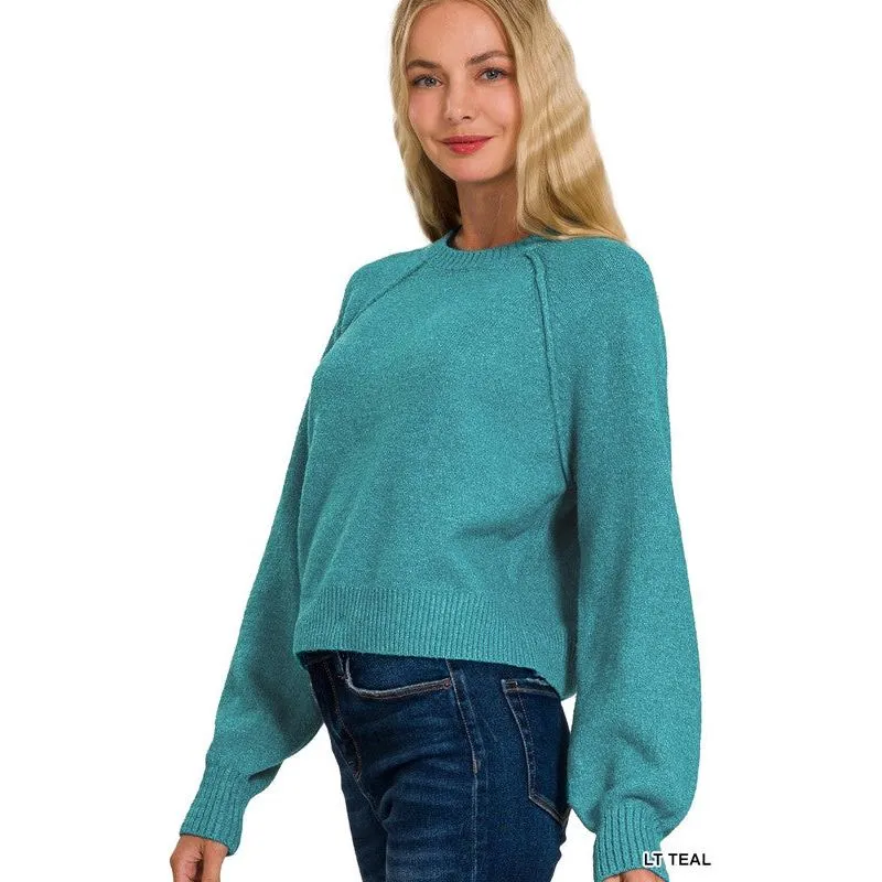 Melange Raglan Sweater