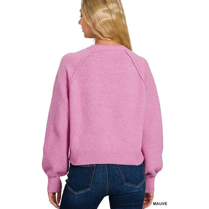 Melange Raglan Sweater