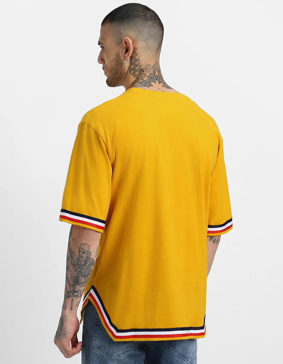 Mustard Tape Oversized Tshirt