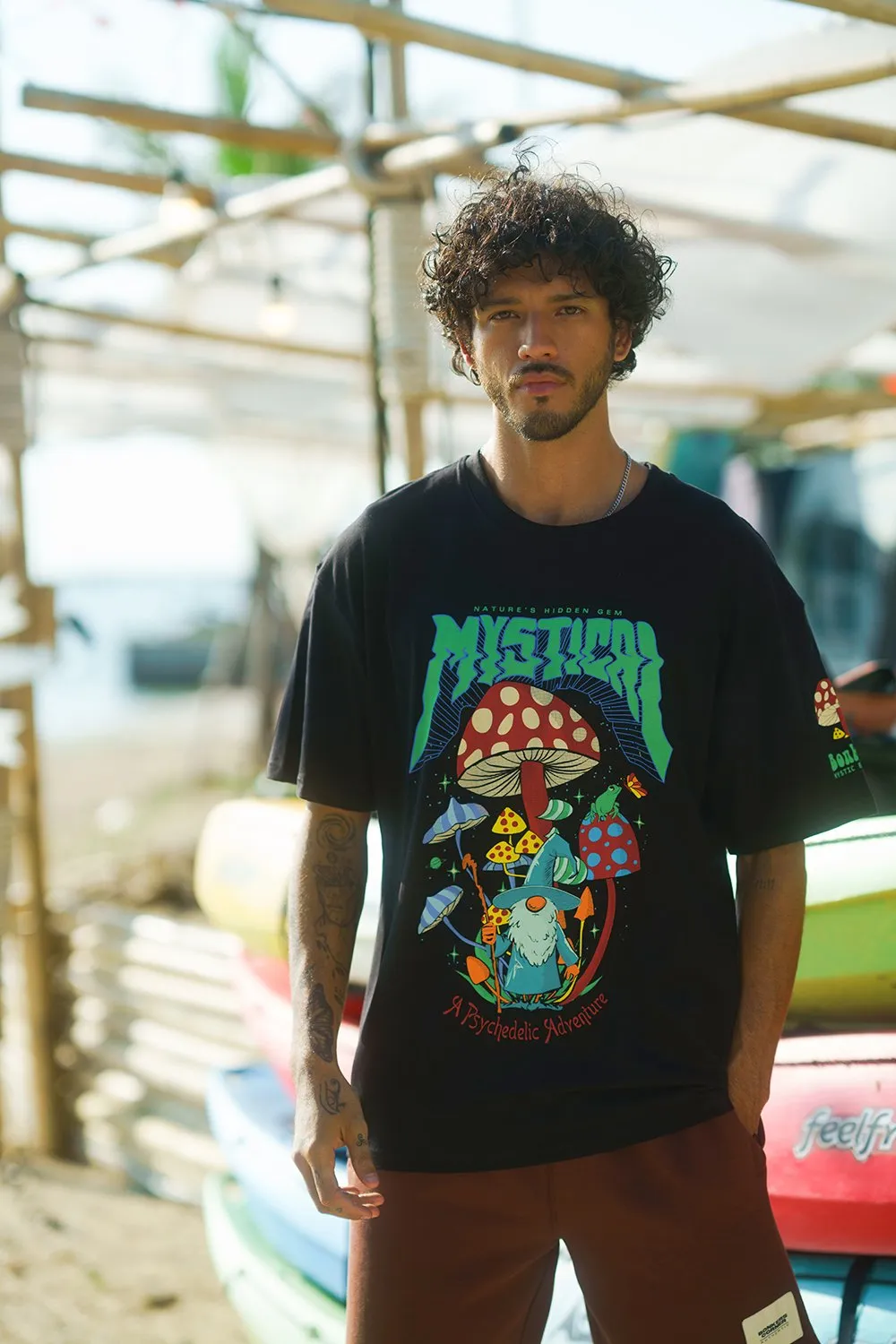 Mystical Mushroom Oversized T-shirt