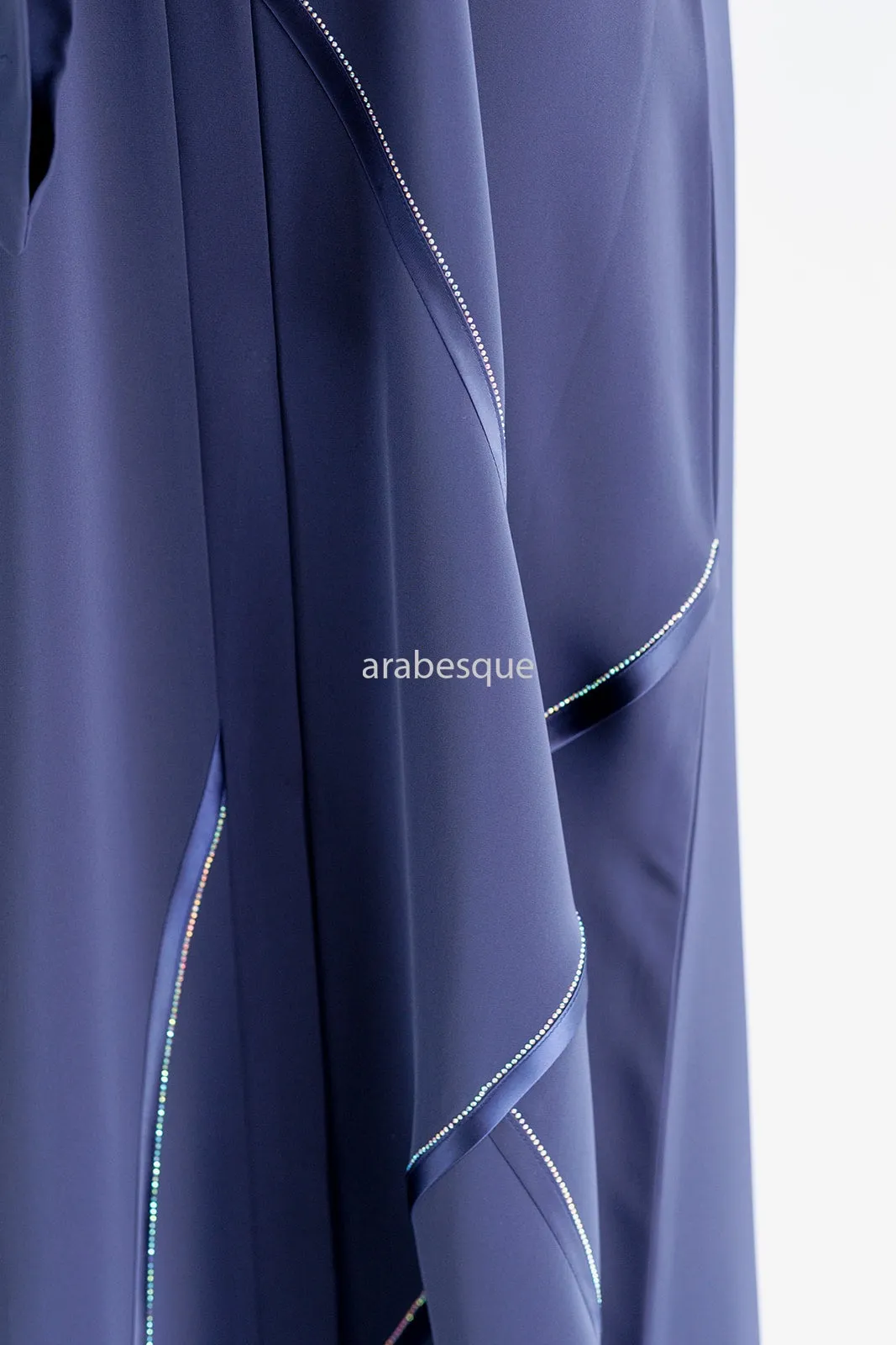 Noor Navy Luxury Nida Abaya