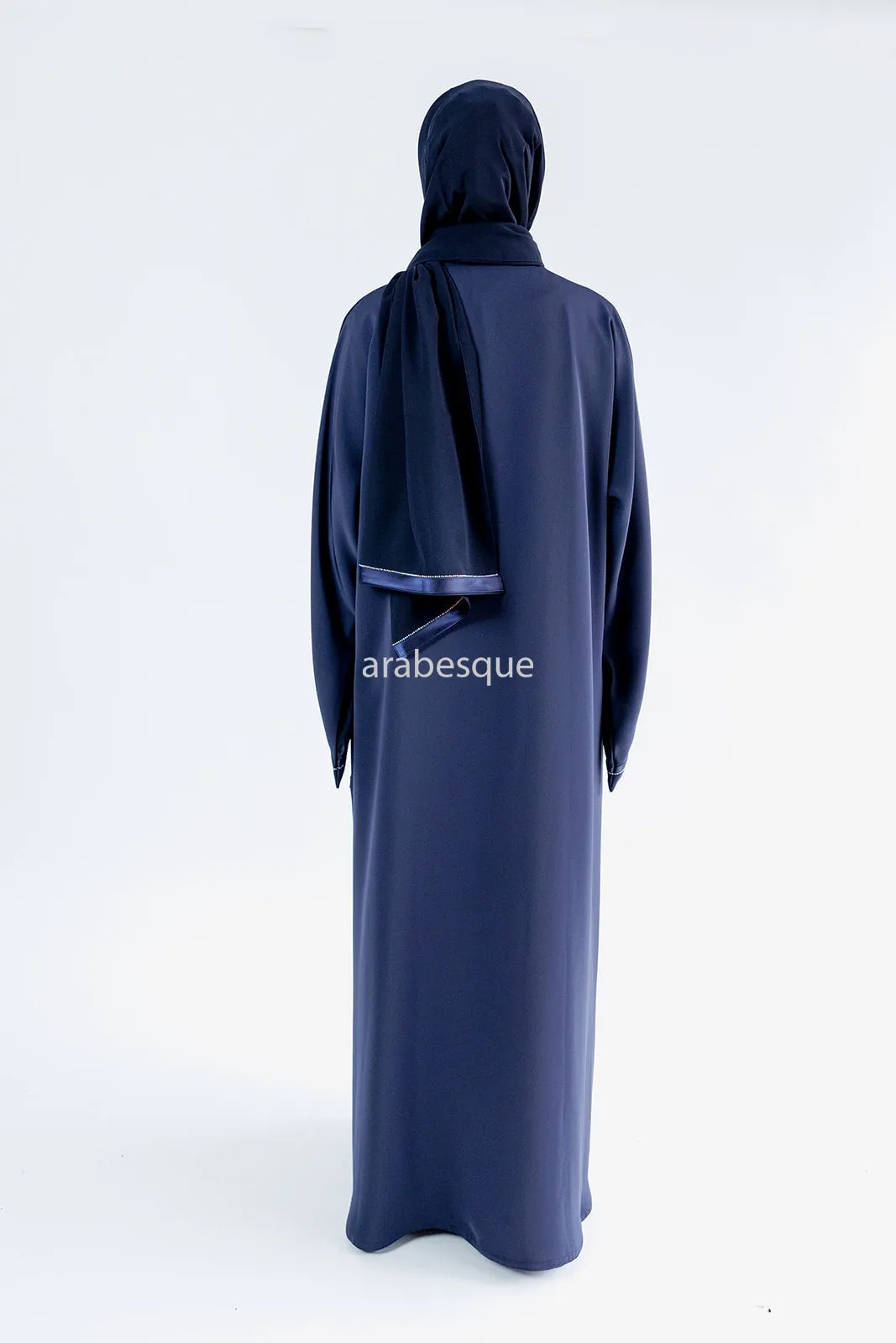 Noor Navy Luxury Nida Abaya