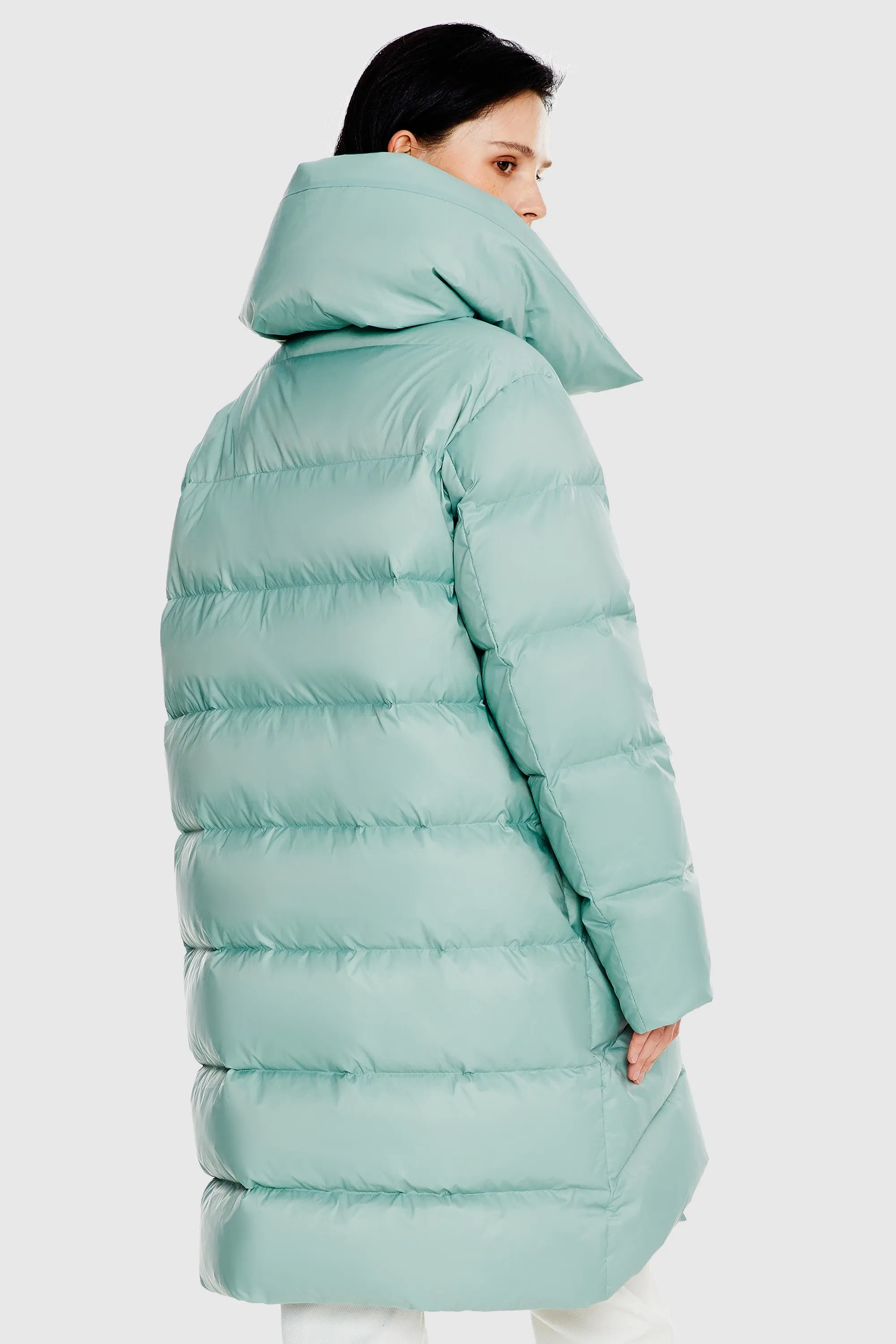 Oversized Collar Puffer Jacket