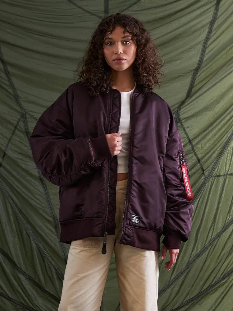 OVERSIZED MA-1 MOD BOMBER JACKET W (SEASONAL)