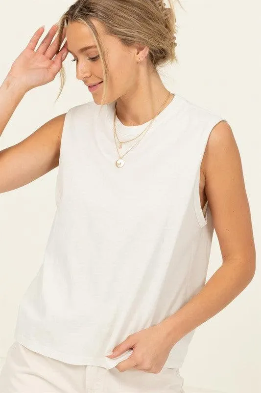 Oversized Sleeveless Top