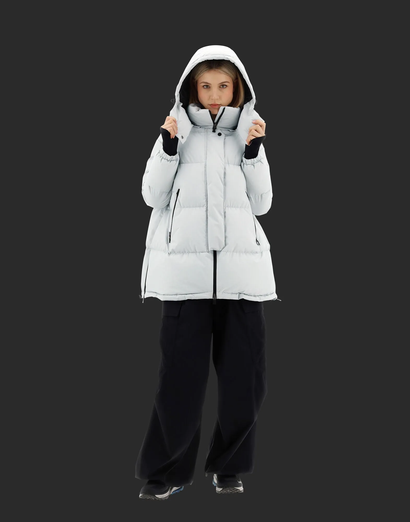 Sure! The optimized title for this product in English with modifiers could be: Chic PI128DL11106 Laminar Oversized Winter Coat