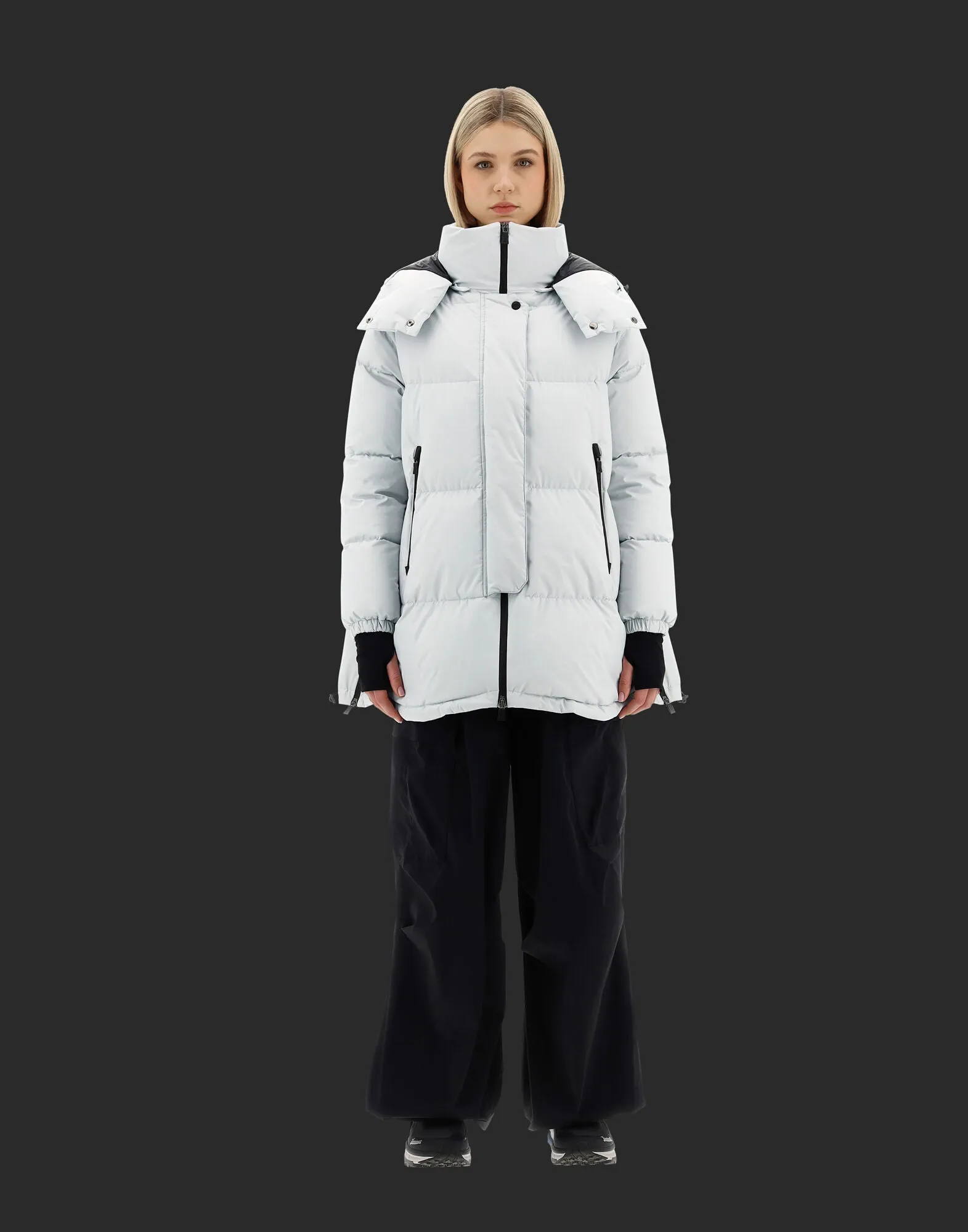 Sure! The optimized title for this product in English with modifiers could be: Chic PI128DL11106 Laminar Oversized Winter Coat