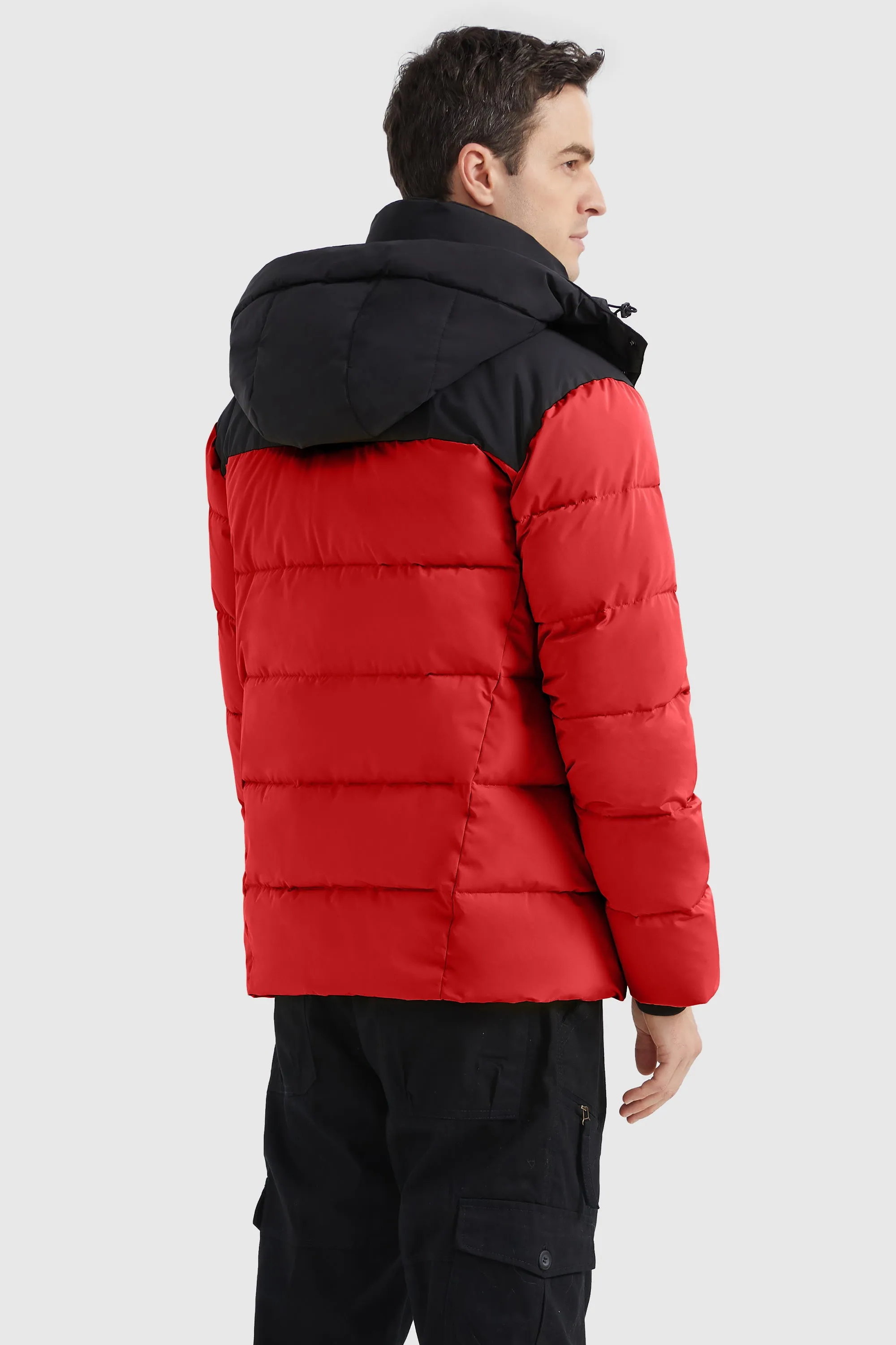 Puffer Warm Jacket Winter Full-Zip Windproof Coat