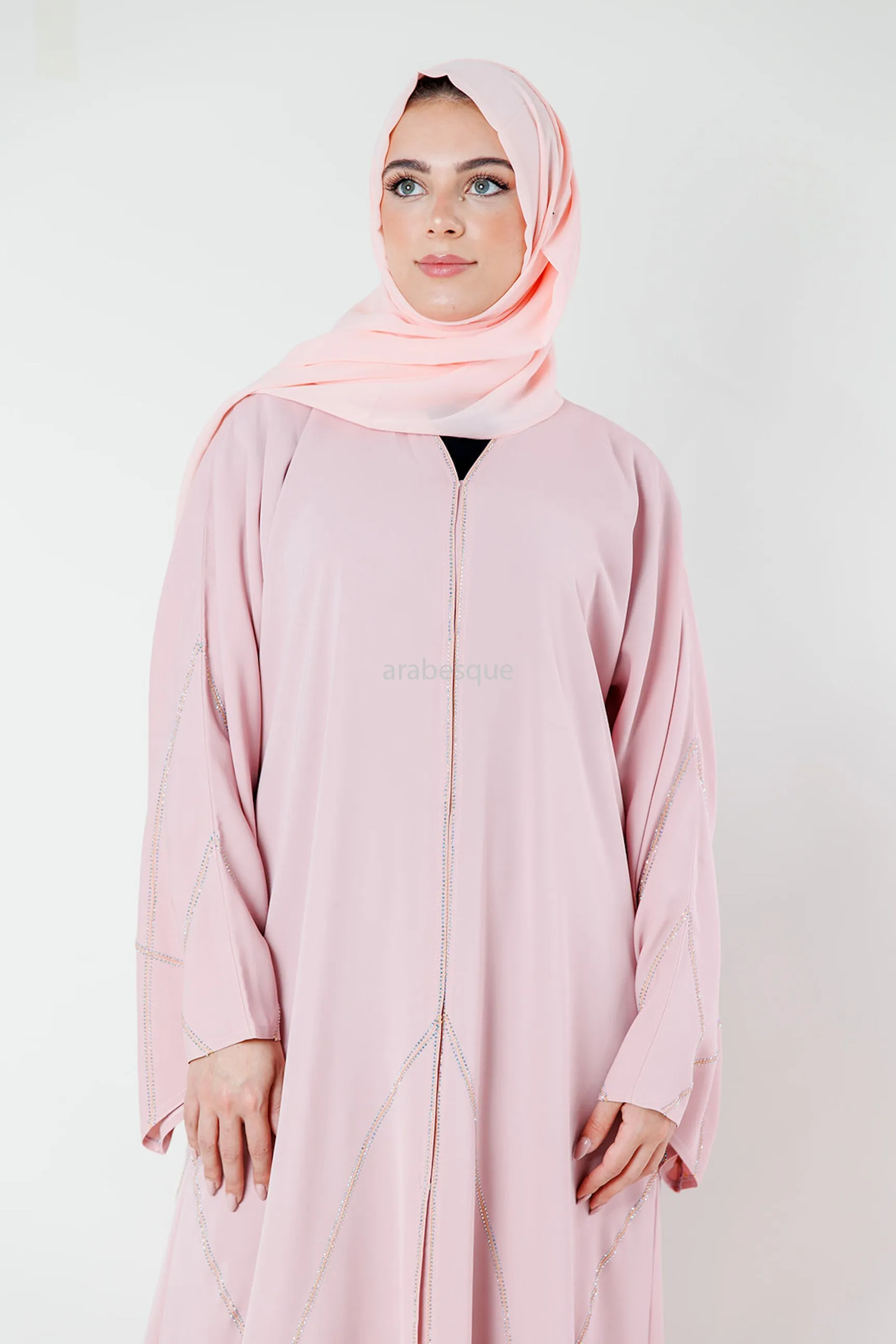 Remy Pink Luxury Nida Abaya