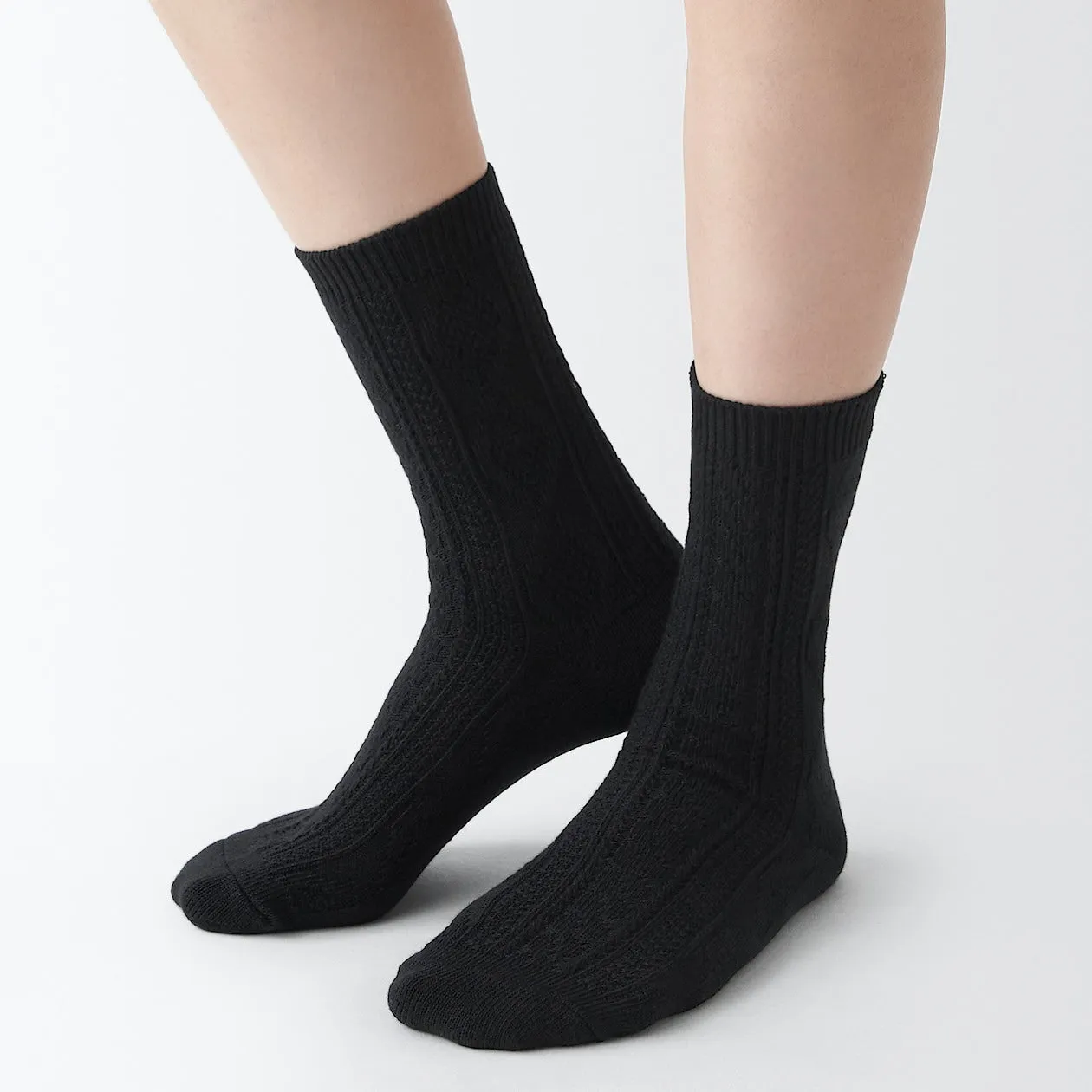 Right Angle Loose Top Knit Pattern Socks