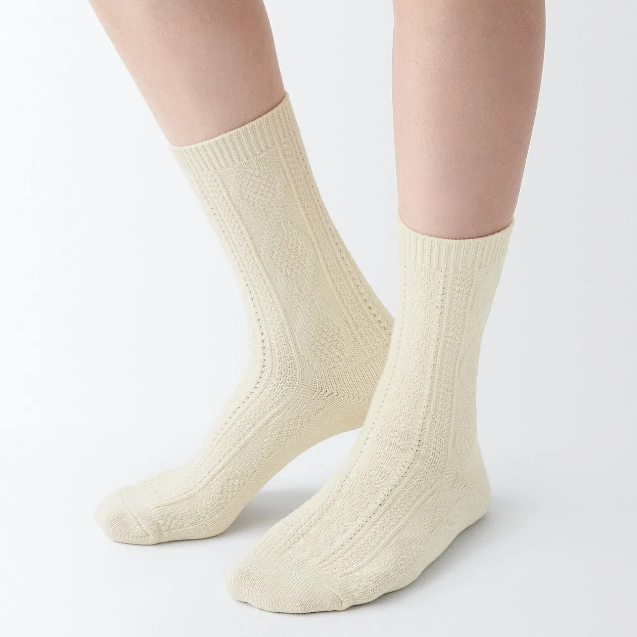 Right Angle Loose Top Knit Pattern Socks