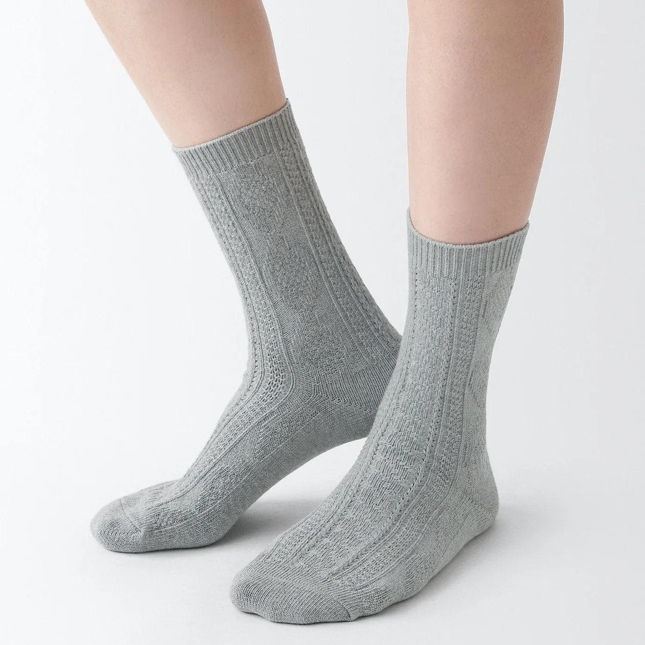 Right Angle Loose Top Knit Pattern Socks