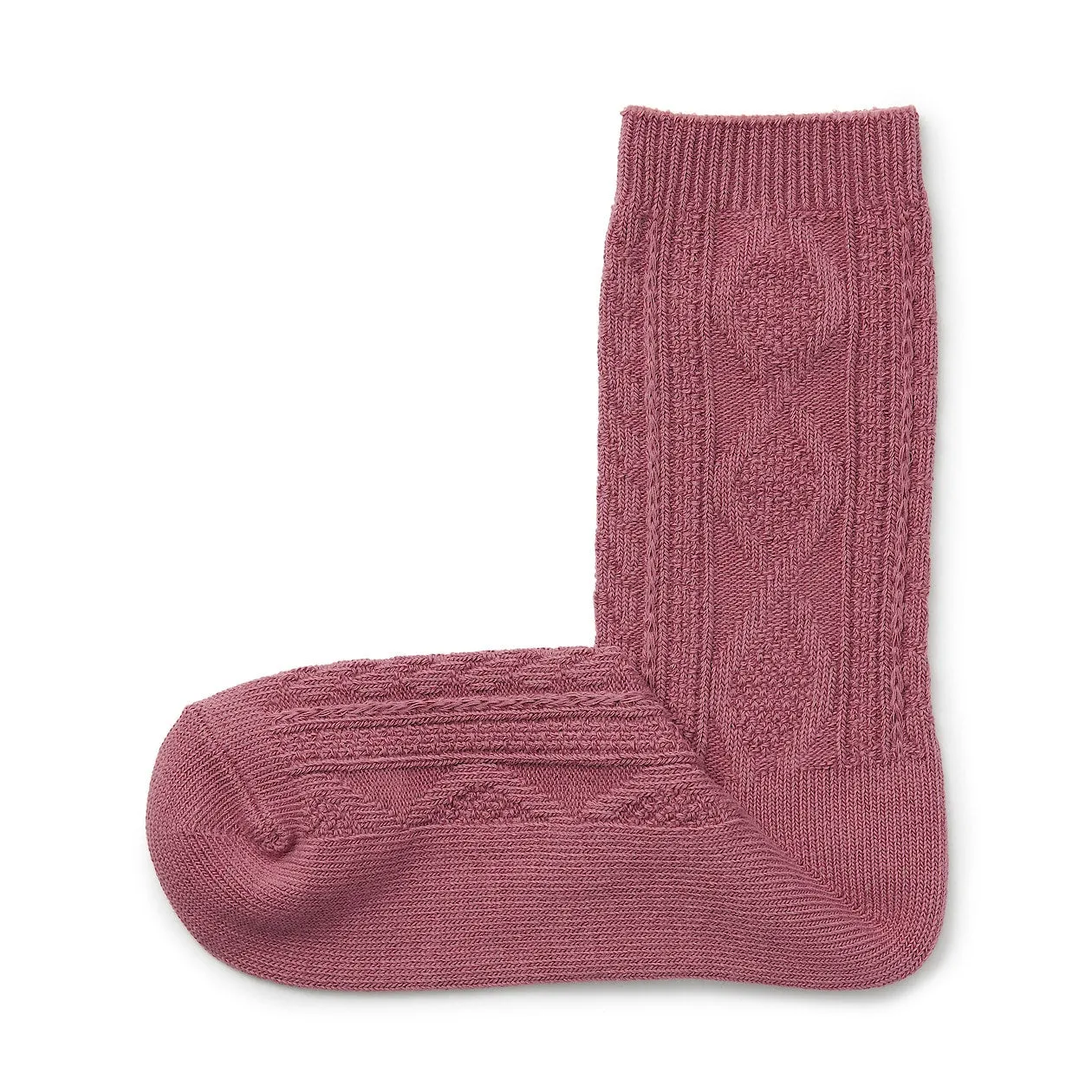 Right Angle Loose Top Knit Pattern Socks