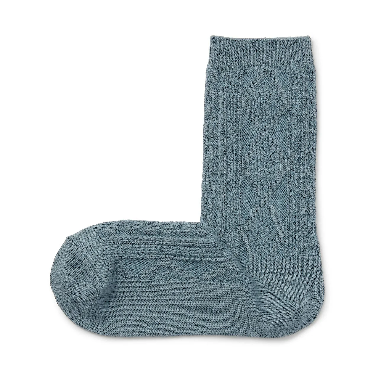 Right Angle Loose Top Knit Pattern Socks