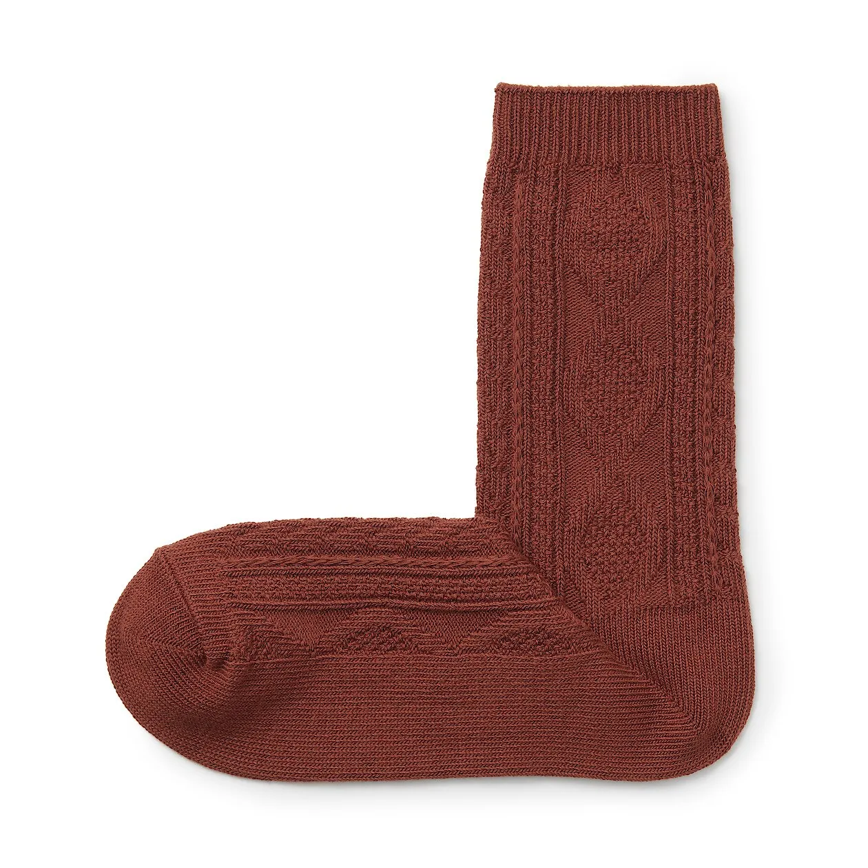 Right Angle Loose Top Knit Pattern Socks