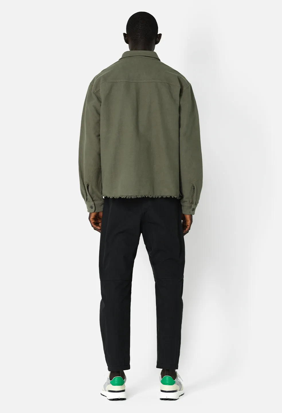 Solid Hemi Oversized Shirt / Olive