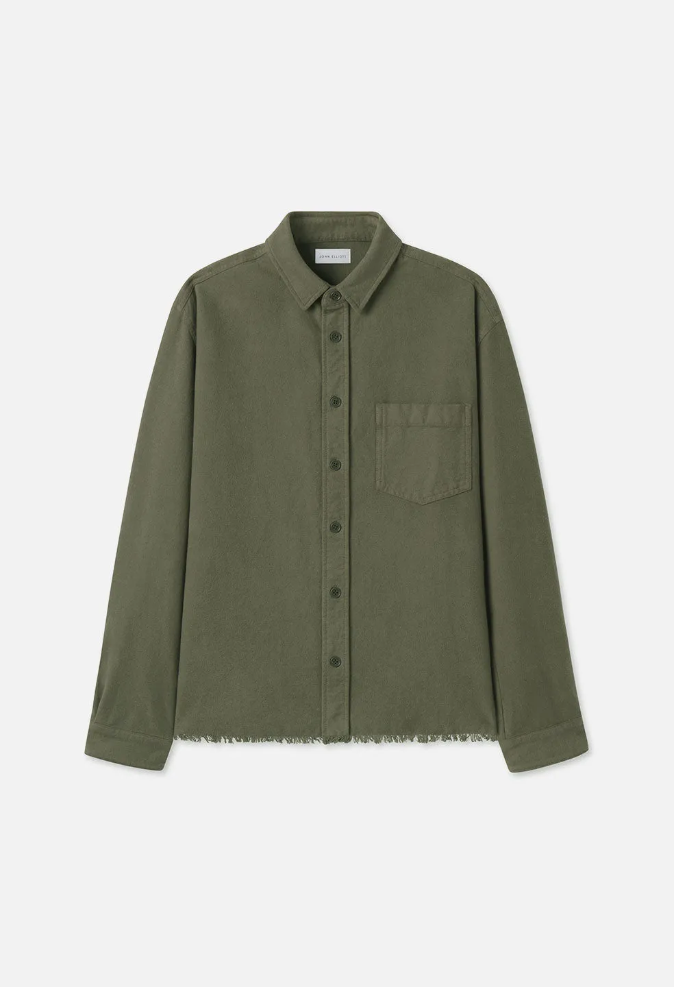 Solid Hemi Oversized Shirt / Olive