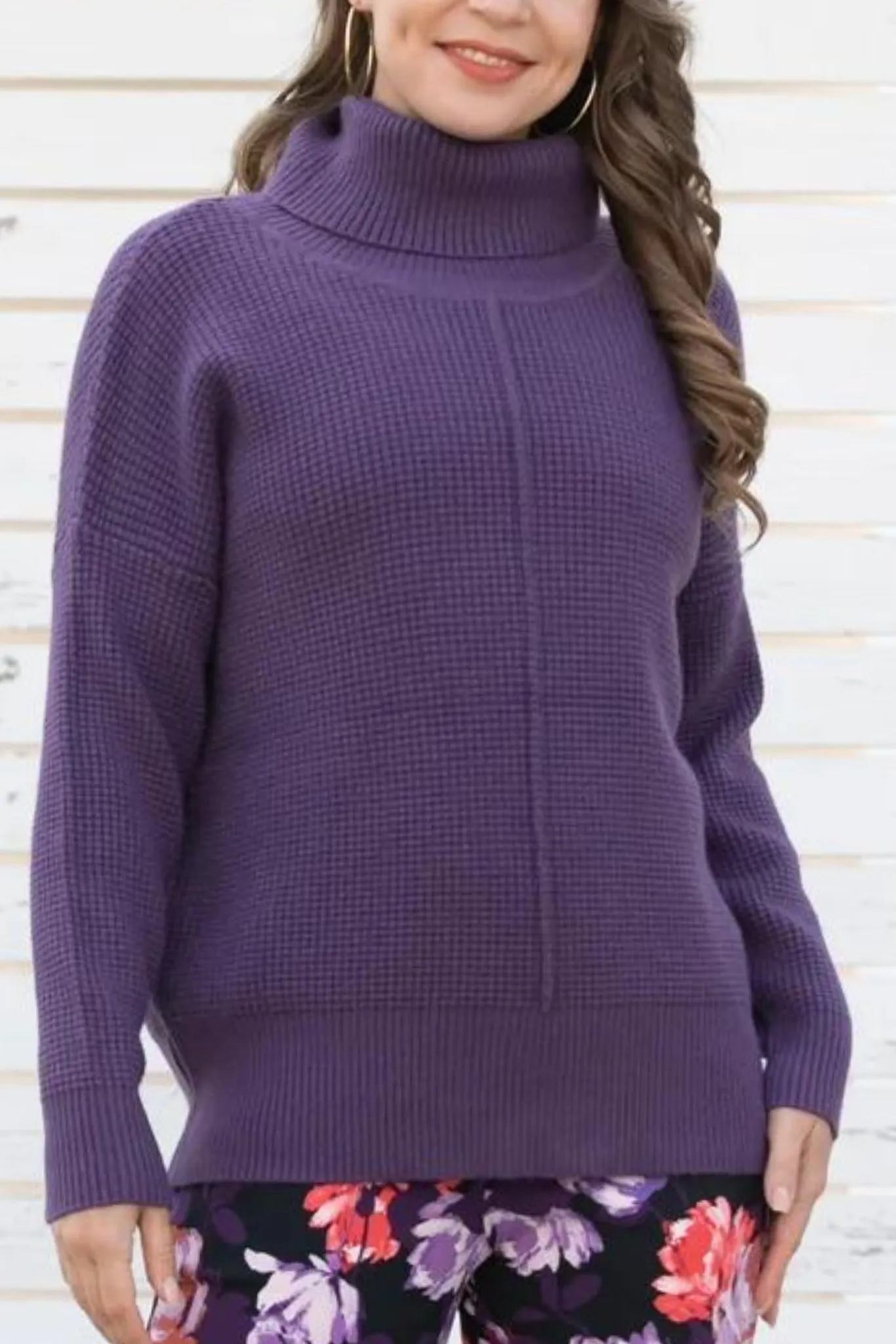 Waffle Knit Sweater