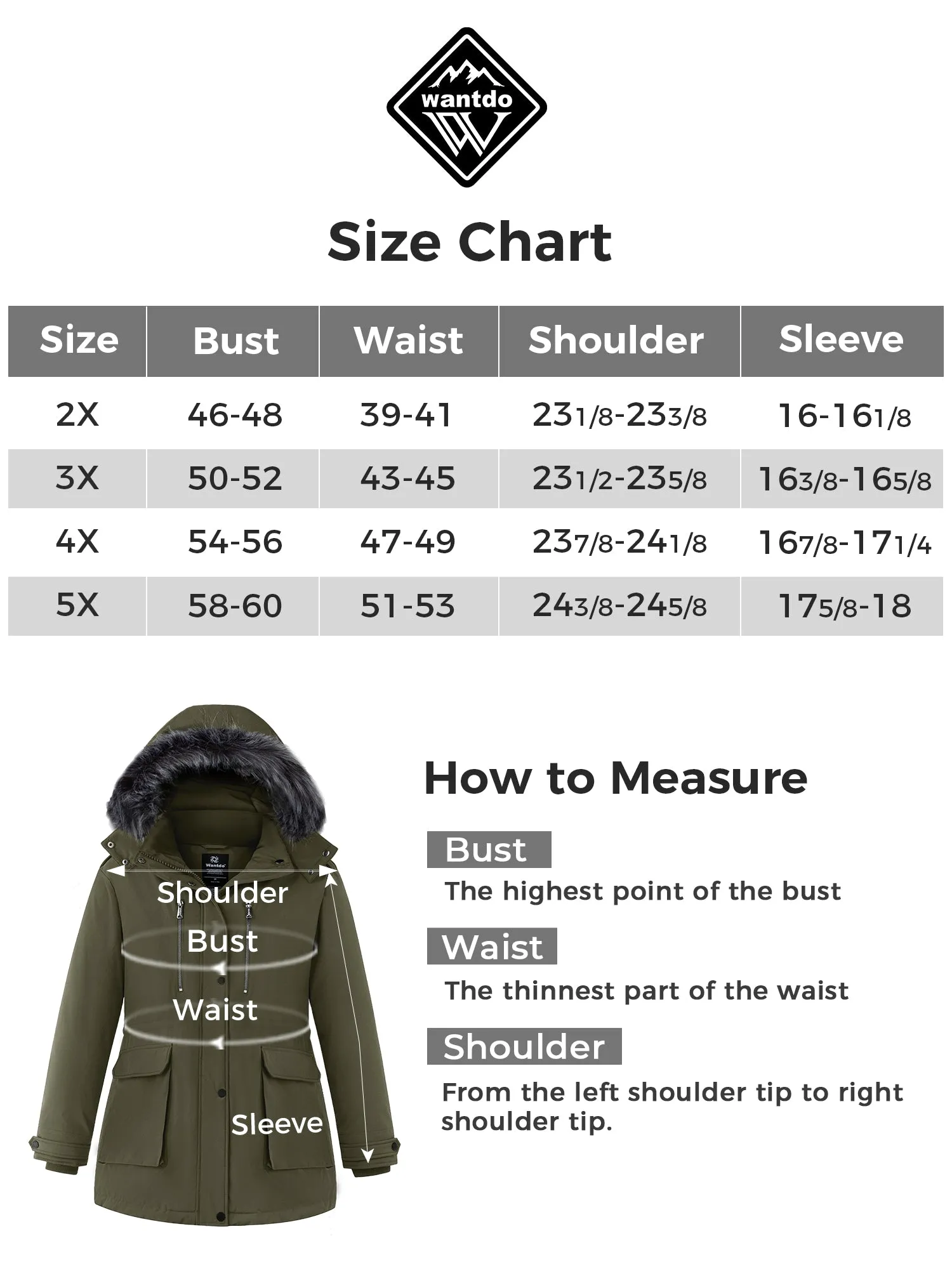 Wantdo Women's Plus Size Winter Coat Warm Quilted Winter Puffer Jacket with Removable Hood