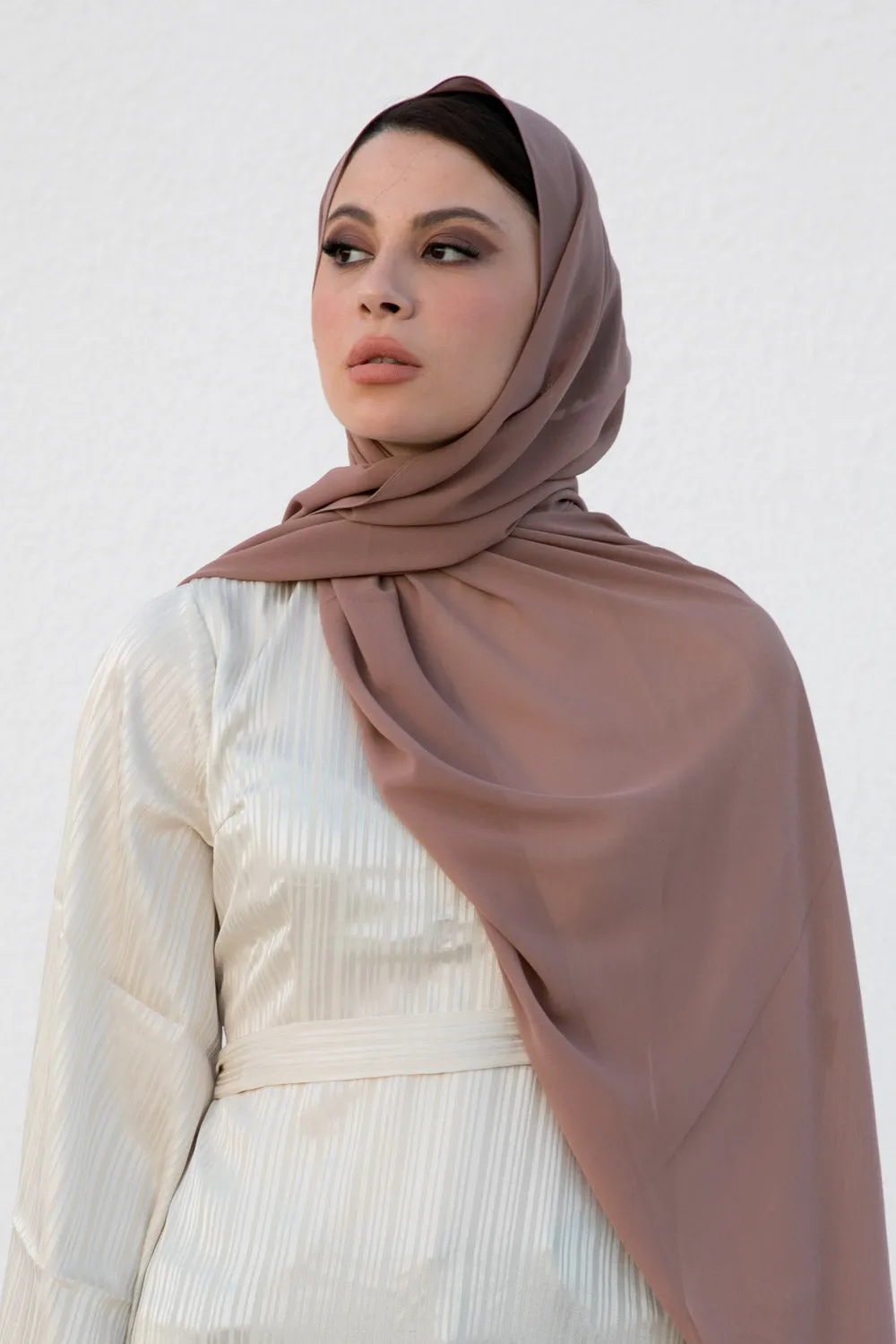 Warm Rust Chiffon hijab