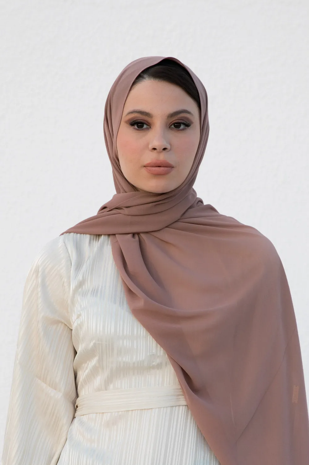 Warm Rust Chiffon hijab